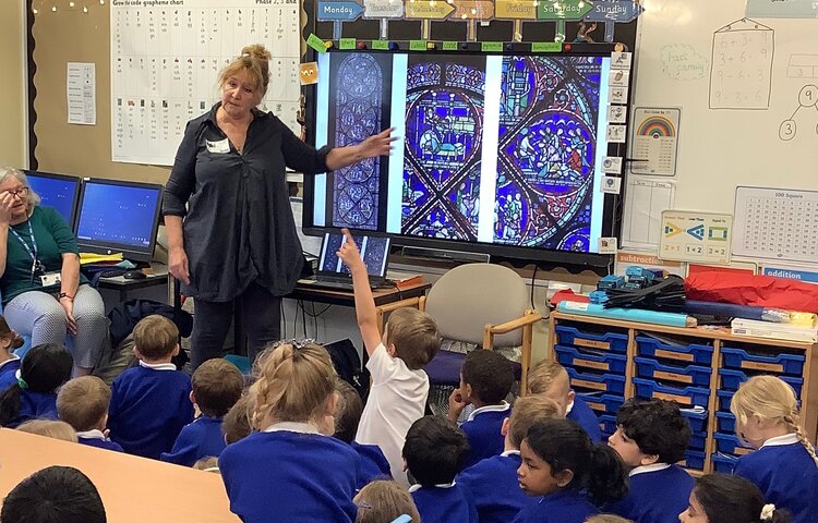 Image of Year 2 - Stained Glass windows