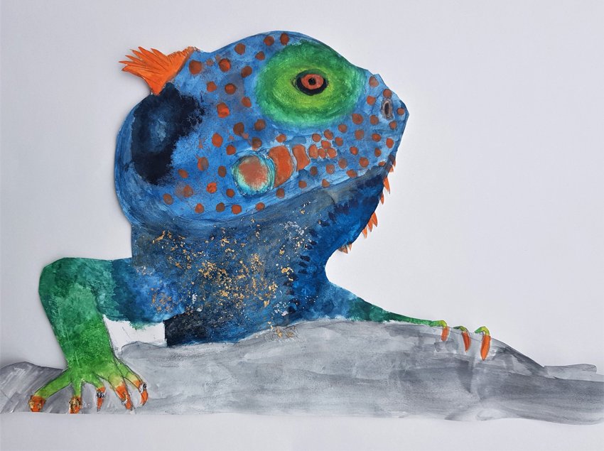 Image of Paint me an iguana!