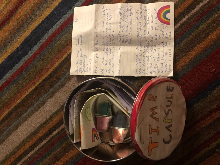 Image of Amelie's time capsule