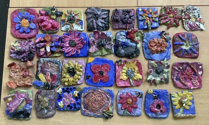 Image of Year 3 Flower Tiles